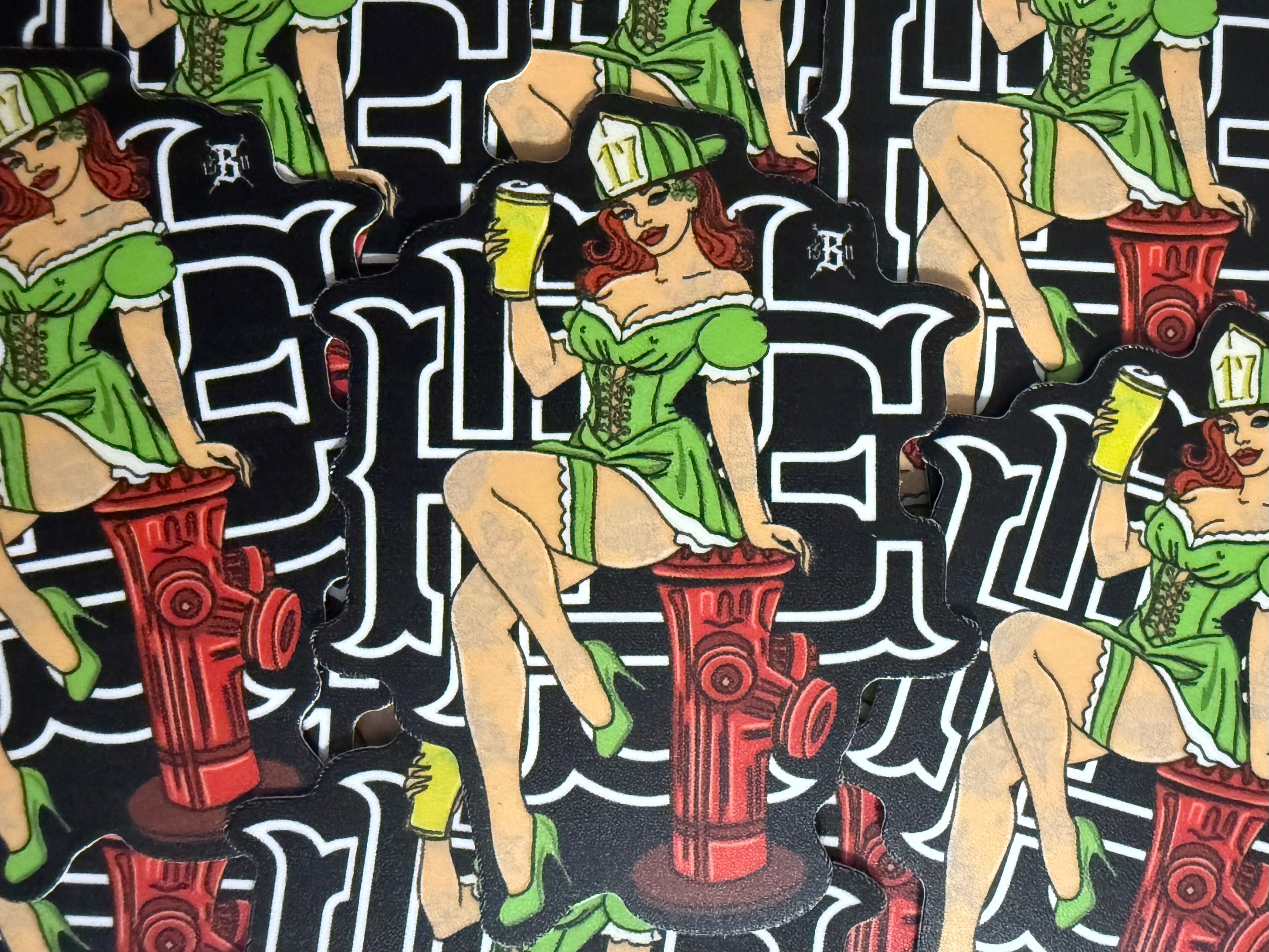 St. Patty’s Pinup Sticker